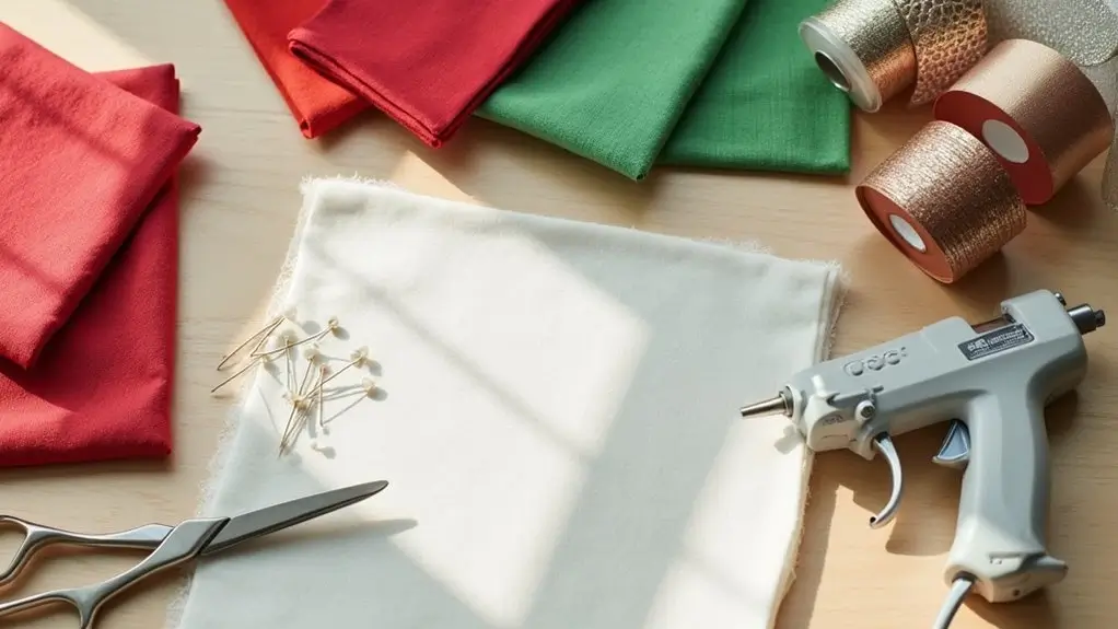 Tuto couronne de Noël en tissu patchwork